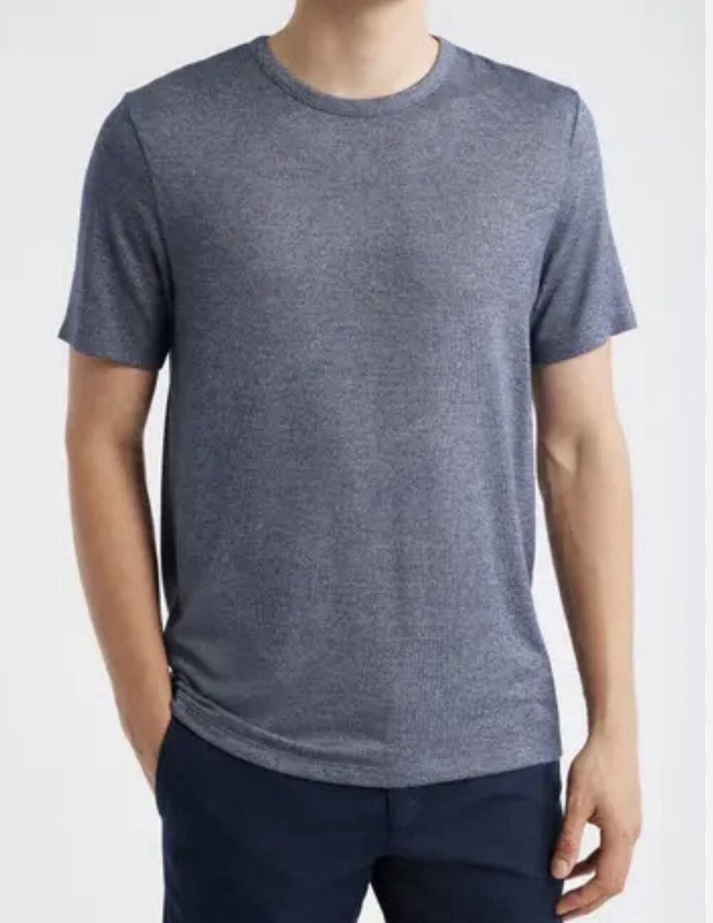 Theory Essential Activate T-shirt cotton basic Blue Size M A005032